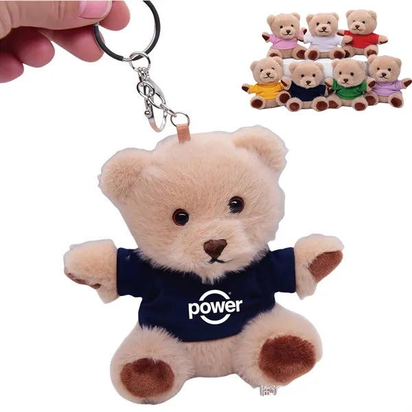 Mini Plush Bear Keychain Cute Soft Gift for All Ages - Mini Plush Bear Keychain Cute Soft Gift for All Ages - Image 0 of 8