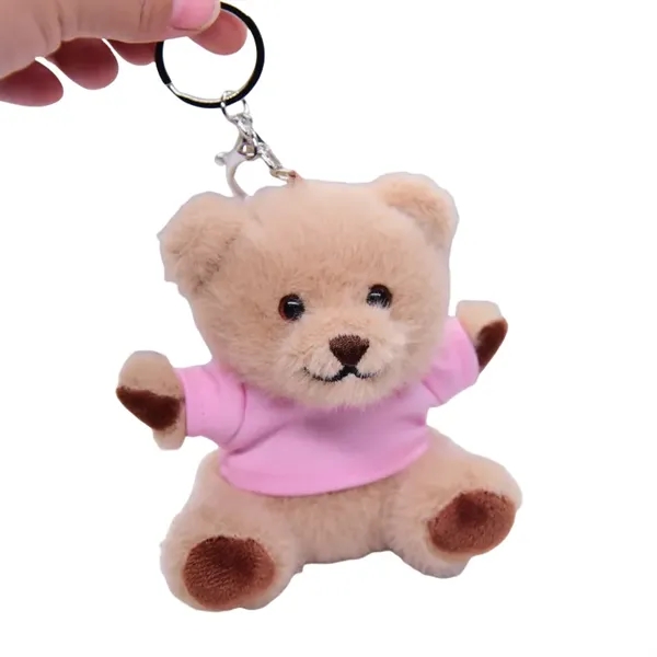 Mini Plush Bear Keychain Cute Soft Gift for All Ages - Mini Plush Bear Keychain Cute Soft Gift for All Ages - Image 4 of 8