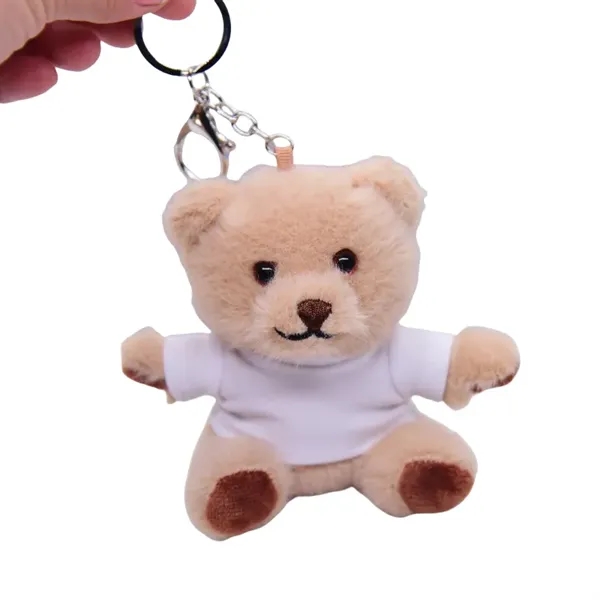 Mini Plush Bear Keychain Cute Soft Gift for All Ages - Mini Plush Bear Keychain Cute Soft Gift for All Ages - Image 7 of 8
