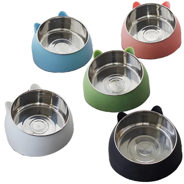 Stainless Steel Cat Ear Pet Bowl - Stainless Steel Cat Ear Pet Bowl - Image 2 of 6
