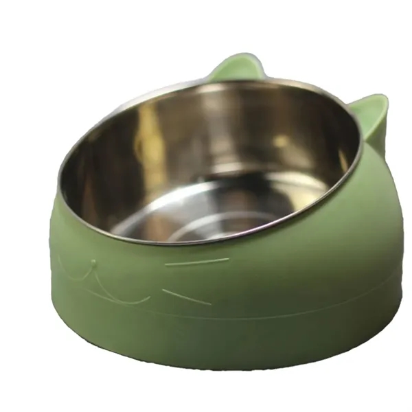 Stainless Steel Cat Ear Pet Bowl - Stainless Steel Cat Ear Pet Bowl - Image 3 of 6