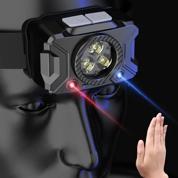 Rechargeable LED Headlamp with Adjustable Strap - Rechargeable LED Headlamp with Adjustable Strap - Image 4 of 6