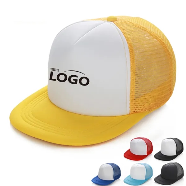 Flat Bill Snapback Trucker Cap - Flat Bill Snapback Trucker Cap - Image 0 of 1