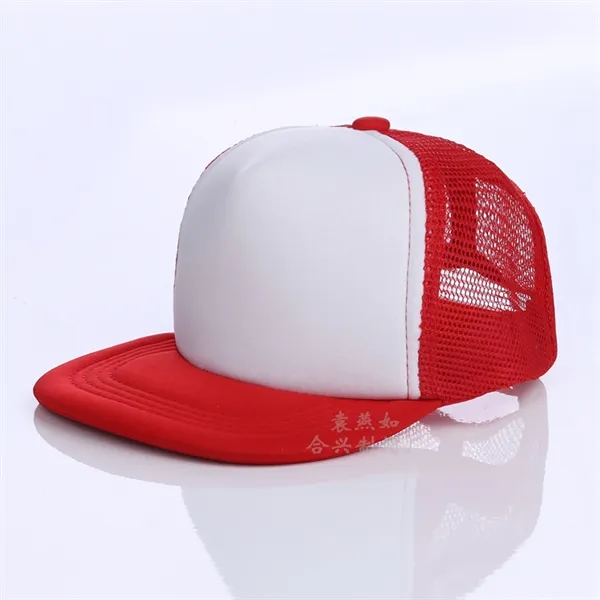 Flat Bill Snapback Trucker Cap - Flat Bill Snapback Trucker Cap - Image 1 of 1
