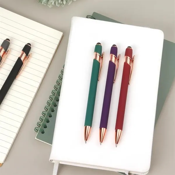2-in-1 Stylus Retractable Ballpoint Pen - 2-in-1 Stylus Retractable Ballpoint Pen - Image 2 of 6