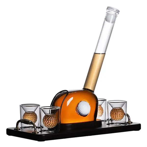 Golf Themed Whiskey Decanter Set - Golf Themed Whiskey Decanter Set - Image 0 of 3