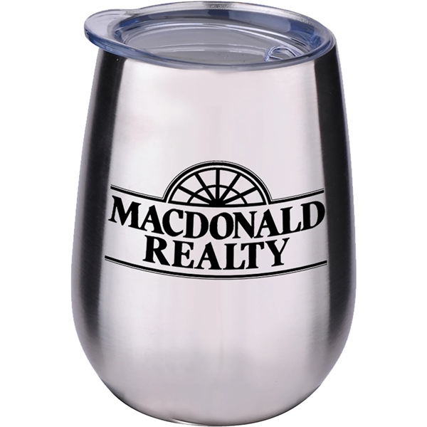 10 oz. Stainless Stemless Wine Tumbler - 10 oz. Stainless Stemless Wine Tumbler - Image 7 of 15
