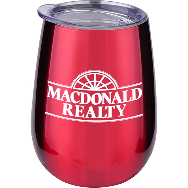 10 oz. Stainless Stemless Wine Tumbler - 10 oz. Stainless Stemless Wine Tumbler - Image 6 of 15