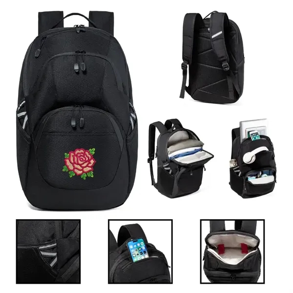 Luxury Voyager 17" Laptop Backpack - Luxury Voyager 17" Laptop Backpack - Image 2 of 2