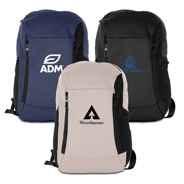 PU Leatherette Water Resistant Backpack - PU Leatherette Water Resistant Backpack - Image 0 of 13