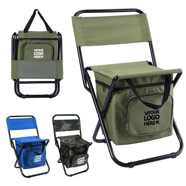 Foldable Fishing Chair with Cooler Bag - Foldable Fishing Chair with Cooler Bag - Image 0 of 3
