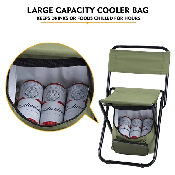 Foldable Fishing Chair with Cooler Bag - Foldable Fishing Chair with Cooler Bag - Image 1 of 3