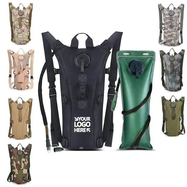 Tactical Hydration Pack with 3L Water Bladder - Tactical Hydration Pack with 3L Water Bladder - Image 0 of 4