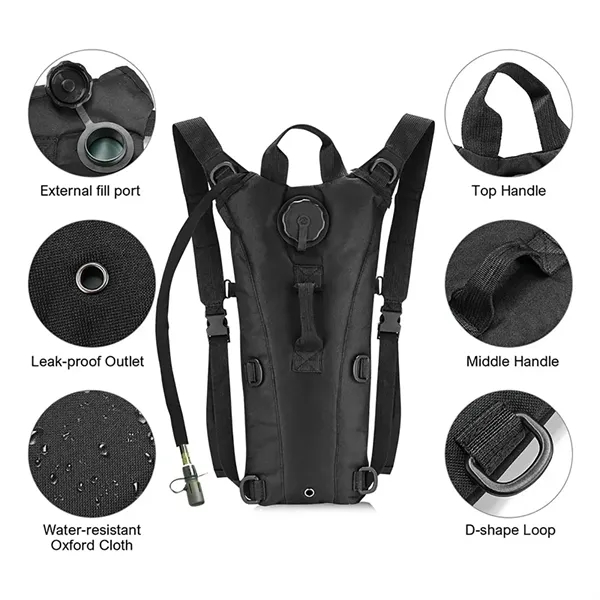 Tactical Hydration Pack with 3L Water Bladder - Tactical Hydration Pack with 3L Water Bladder - Image 2 of 4