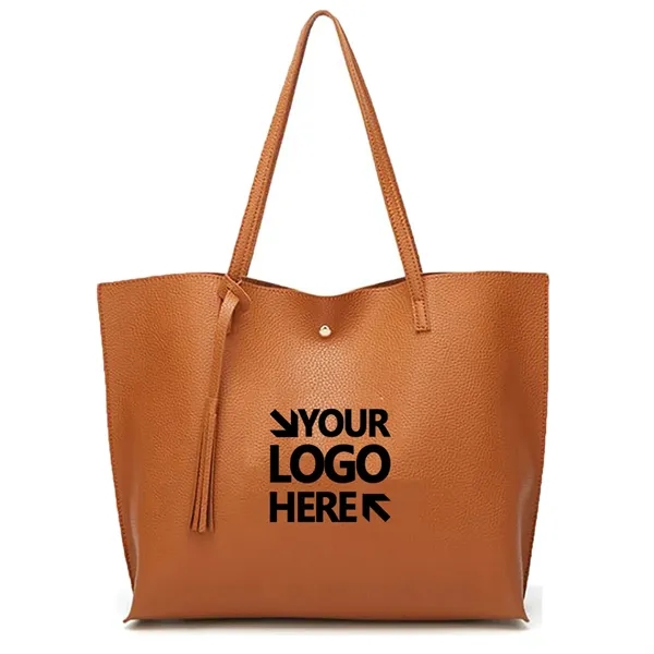 Women's Soft Leather Tote Bag - Women's Soft Leather Tote Bag - Image 0 of 3