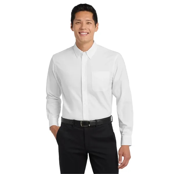 Port Authority Tall Long Sleeve Easy Care Shirt. - Port Authority Tall Long Sleeve Easy Care Shirt. - Image 10 of 69