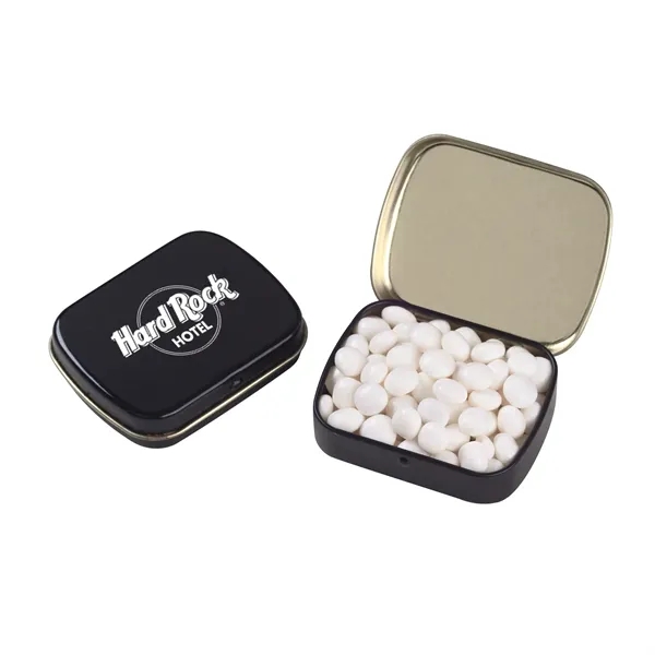 Small Hinged Tin With White Mints - Small Hinged Tin With White Mints - Image 2 of 3