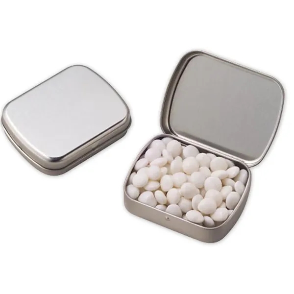 Small Hinged Tin With White Mints - Small Hinged Tin With White Mints - Image 3 of 3