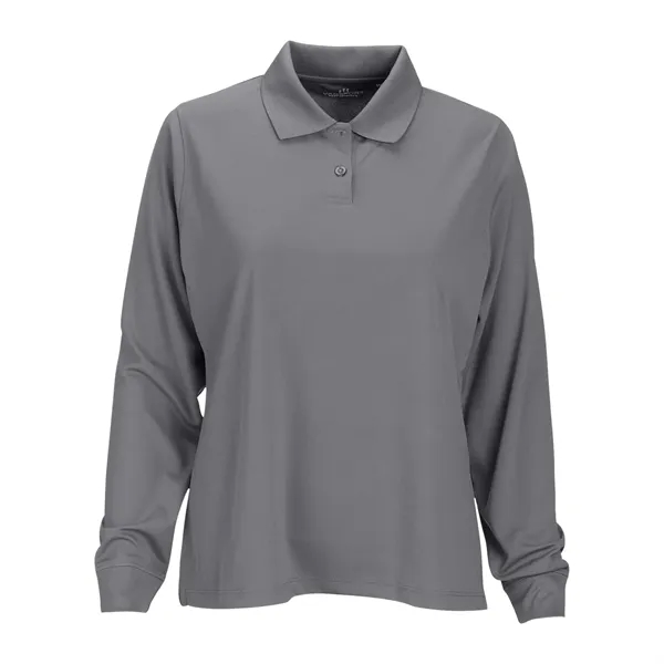 Women's Omega Long Sleeve Solid Mesh Tech Polo - Women's Omega Long Sleeve Solid Mesh Tech Polo - Image 4 of 19
