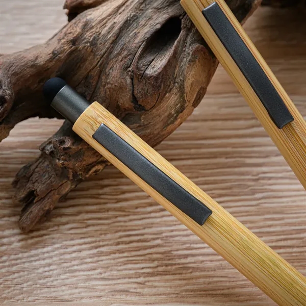 Eco-Friendly Bamboo Pen with Stylus - Eco-Friendly Bamboo Pen with Stylus - Image 2 of 3