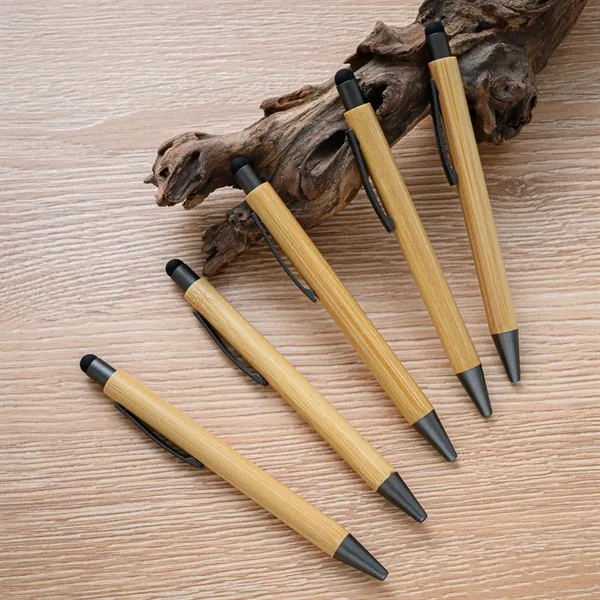 Eco-Friendly Bamboo Pen with Stylus - Eco-Friendly Bamboo Pen with Stylus - Image 3 of 3