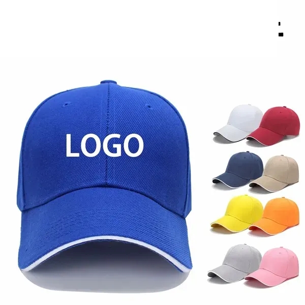 Custom Logo Baseball Cap - Custom Logo Baseball Cap - Image 0 of 7