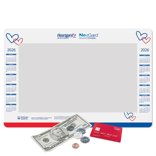 Heavy Duty Window Calendar Counter Mat-10"x15"x1/16"