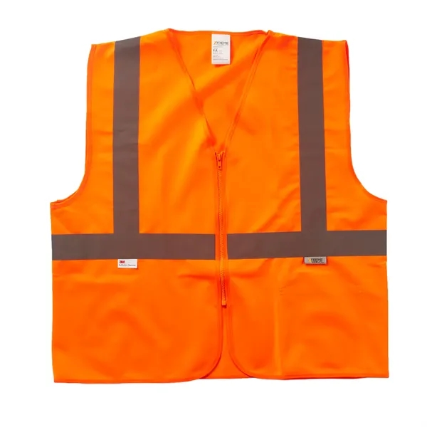 Xtreme Visibility Value Class 2 Zip Solid Vest - Xtreme Visibility Value Class 2 Zip Solid Vest - Image 1 of 2