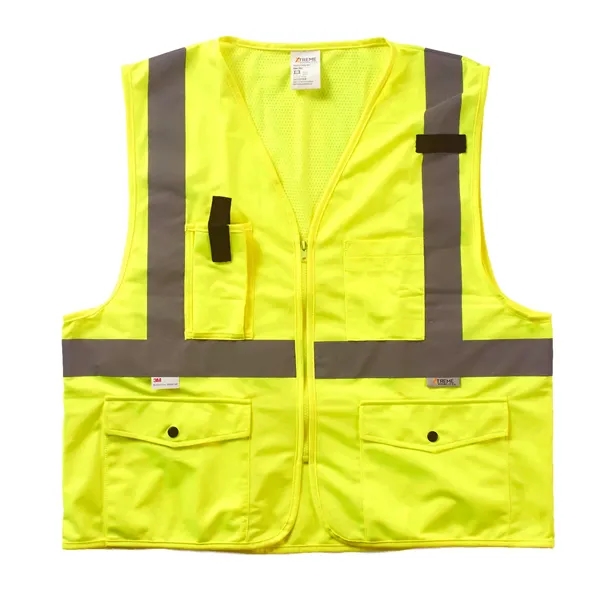 Xtreme Visibility Surveyor Class 2 Zip Vest - Xtreme Visibility Surveyor Class 2 Zip Vest - Image 0 of 1