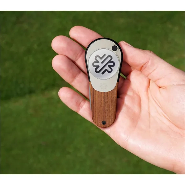 Pitchfix Woodie Golf Divot Tool with Ball Marker - Pitchfix Woodie Golf Divot Tool with Ball Marker - Image 7 of 12
