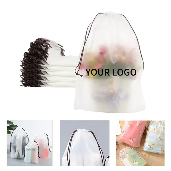 PEVA Drawstring Bag 8x6.3 - PEVA Drawstring Bag 8x6.3 - Image 0 of 2