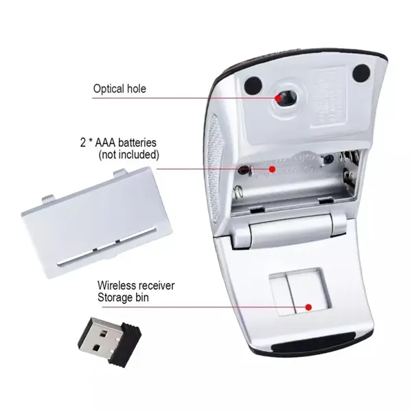 2.4ghz Wireless Foldable Mouse - 2.4ghz Wireless Foldable Mouse - Image 2 of 4