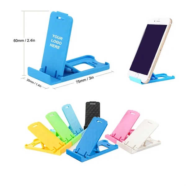 Mini Plastic Foldable and Adjustable Phone Stand - Mini Plastic Foldable and Adjustable Phone Stand - Image 0 of 1
