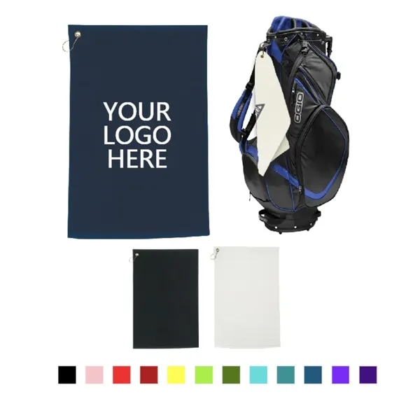 Golf Towel w/ Corner Grommet - Golf Towel w/ Corner Grommet - Image 0 of 0