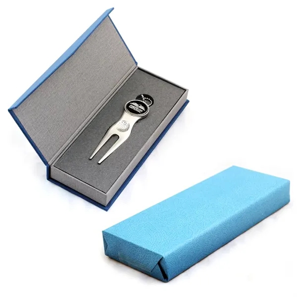 Custom Metal Divot Tool with Magnetic Ball Marker & Gift Box - Custom Metal Divot Tool with Magnetic Ball Marker & Gift Box - Image 5 of 6