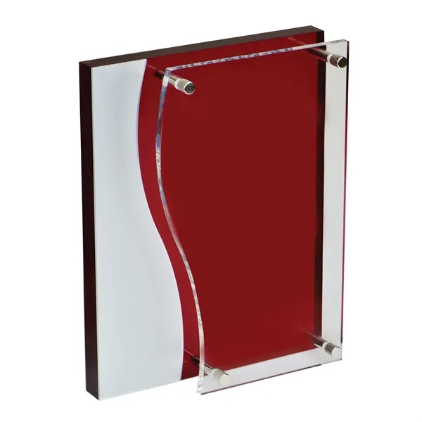 Bilevel Red Acrylic Award - Bilevel Red Acrylic Award - Image 1 of 1