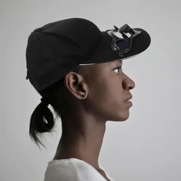 Summer Outdoor Solar Power Fan Baseball Hat Cap - Summer Outdoor Solar Power Fan Baseball Hat Cap - Image 4 of 5