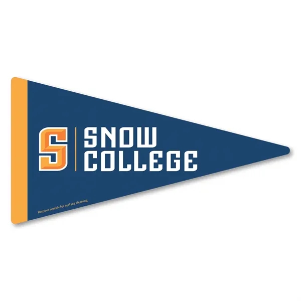 Custom Pennant Car Sign Magnet 7.125 x 3.75