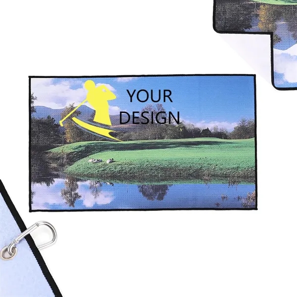 Premium Microfiber Waffle Pattern Golf Towel - Premium Microfiber Waffle Pattern Golf Towel - Image 0 of 2