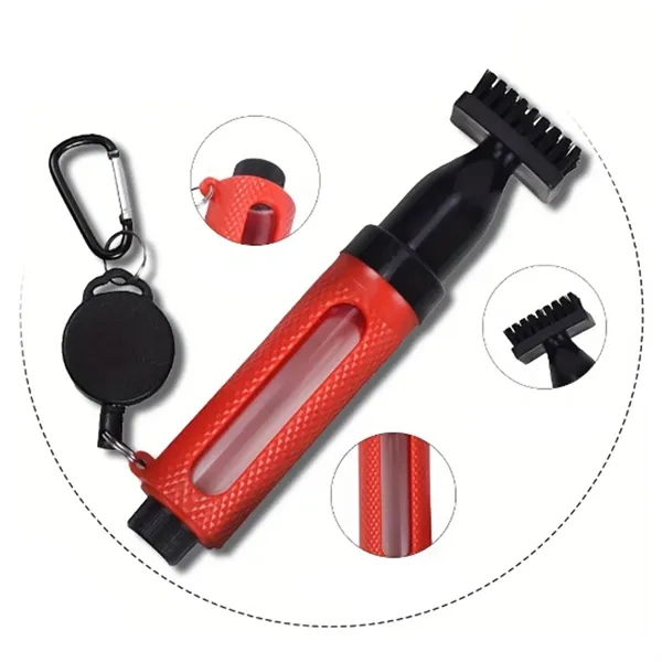 Golf Club Groove Cleaning Brush with Clip and Spray - Golf Club Groove Cleaning Brush with Clip and Spray - Image 3 of 5
