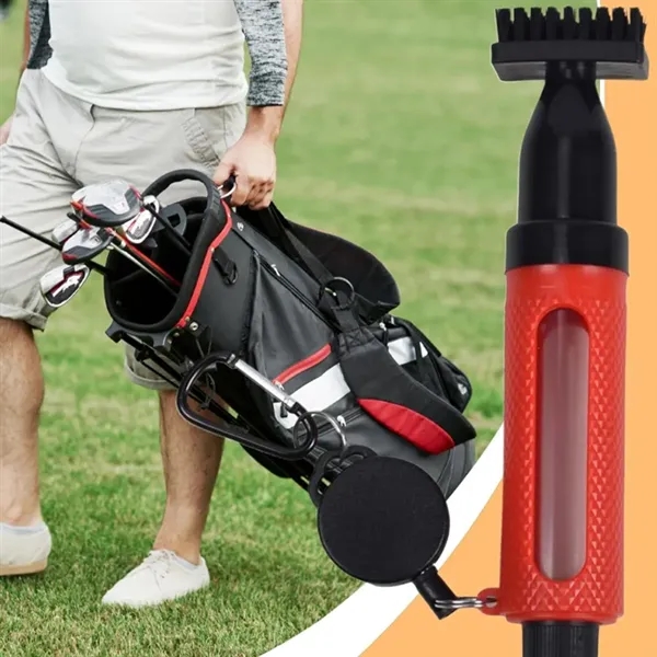 Golf Club Groove Cleaning Brush with Clip and Spray - Golf Club Groove Cleaning Brush with Clip and Spray - Image 5 of 5