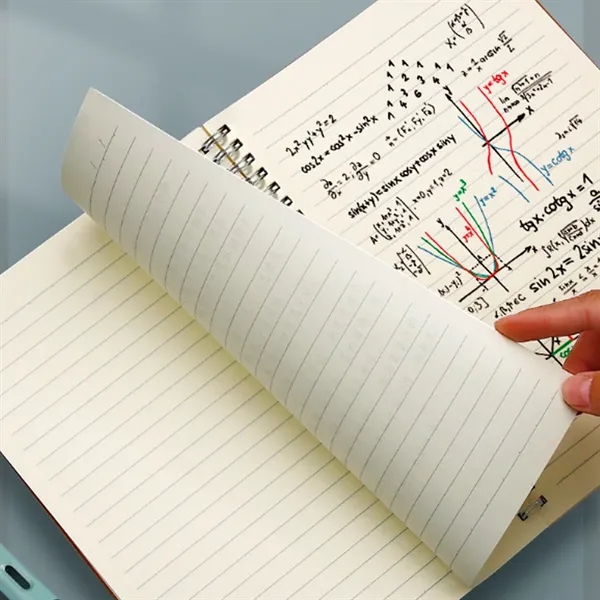 A5 Kraft Spiral Notebook with Lined Pages - A5 Kraft Spiral Notebook with Lined Pages - Image 6 of 6