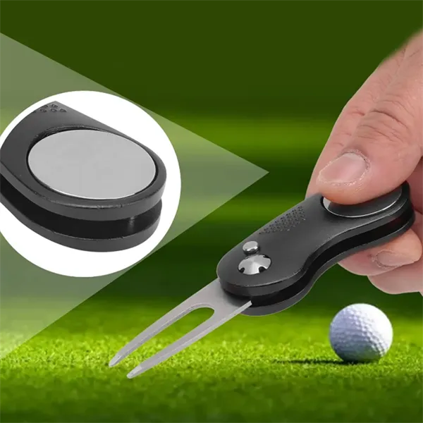 Golf Divot Tool with Magnetic Ball Marker and Clip - Golf Divot Tool with Magnetic Ball Marker and Clip - Image 4 of 5