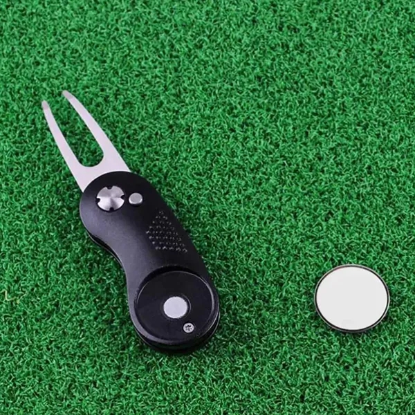 Golf Divot Tool with Magnetic Ball Marker and Clip - Golf Divot Tool with Magnetic Ball Marker and Clip - Image 5 of 5
