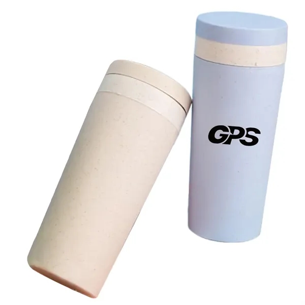 10 OZ. Wheat Straw Double-layer Insulated Bottle - 10 OZ. Wheat Straw Double-layer Insulated Bottle - Image 2 of 4