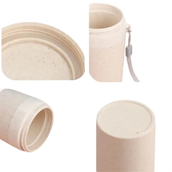 10 OZ. Wheat Straw Double-layer Insulated Bottle - 10 OZ. Wheat Straw Double-layer Insulated Bottle - Image 4 of 4