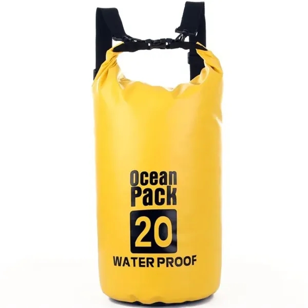 500D Pvc Eco Waterproof Dry Bag 15L w/Single Shoulder Strap - 500D Pvc Eco Waterproof Dry Bag 15L w/Single Shoulder Strap - Image 0 of 3