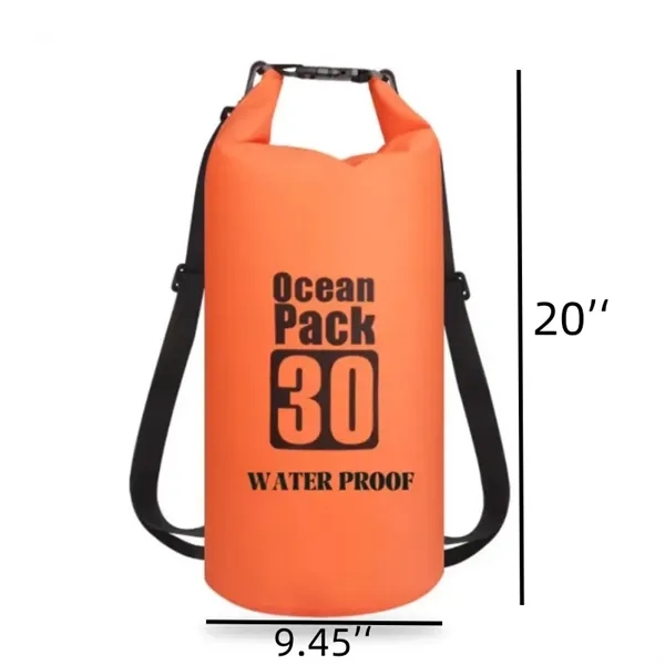 500D Pvc Eco Waterproof Dry Bag 15L w/Single Shoulder Strap - 500D Pvc Eco Waterproof Dry Bag 15L w/Single Shoulder Strap - Image 1 of 3
