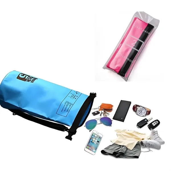 500D Pvc Eco Waterproof Dry Bag 15L w/Single Shoulder Strap - 500D Pvc Eco Waterproof Dry Bag 15L w/Single Shoulder Strap - Image 2 of 3