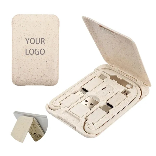 Wheat Straw Charging Line Multi-Connector Set Phone Holder - Wheat Straw Charging Line Multi-Connector Set Phone Holder - Image 0 of 2